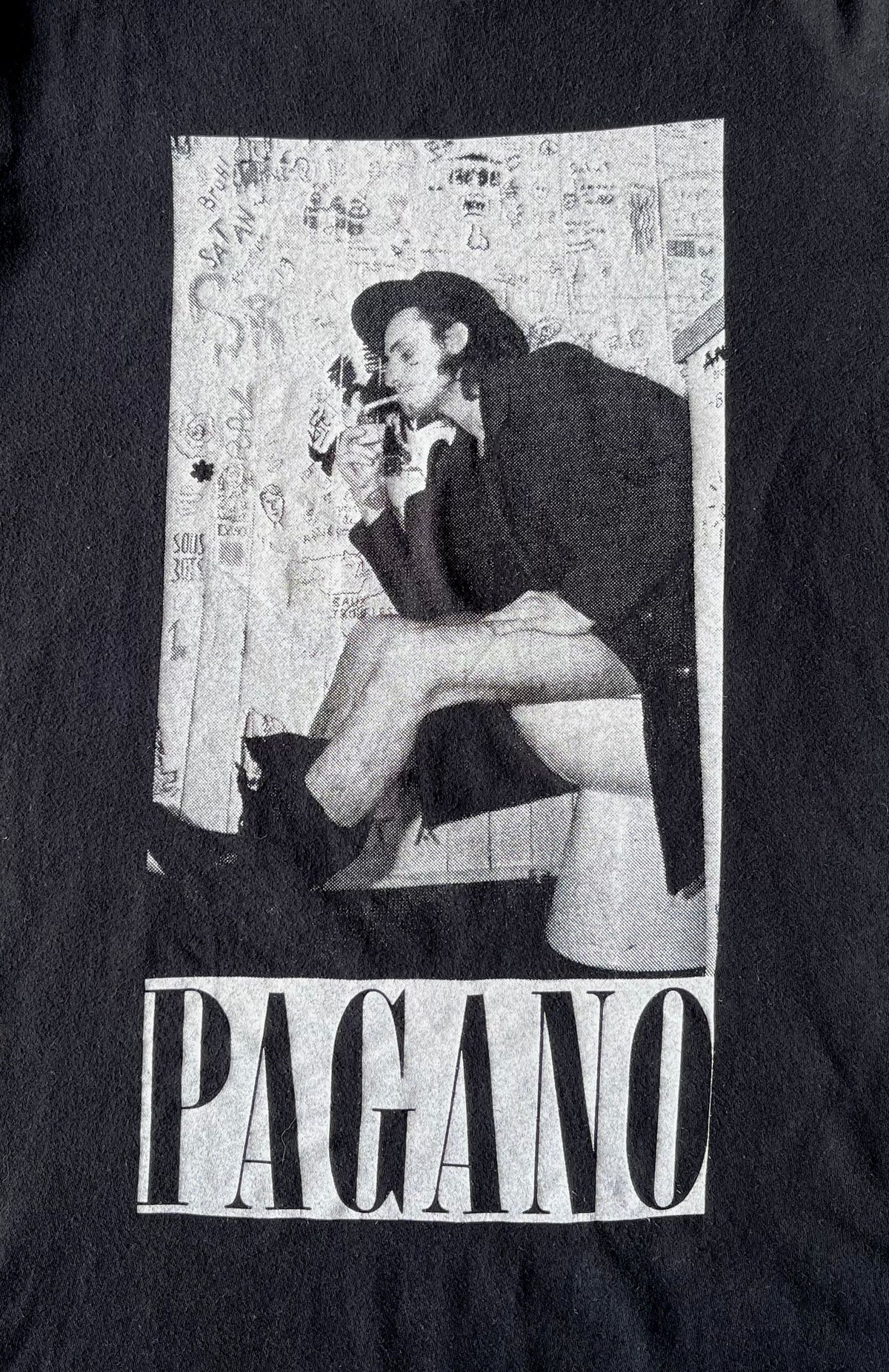 T-Shirt Vintage Pagano | Imprimé Photographie Noir & Blanc / gros plan