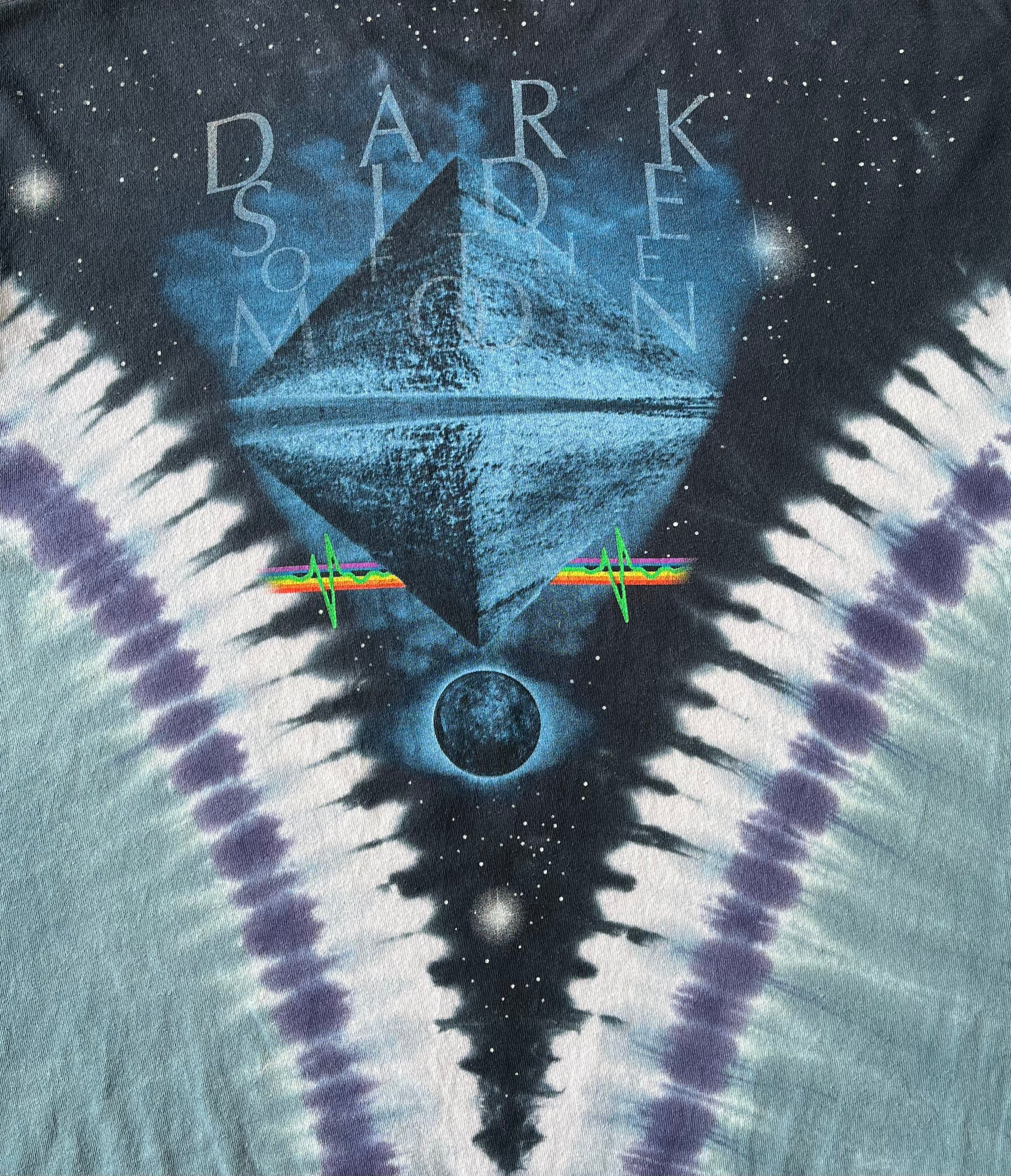 T-Shirt Pink Floyd | The Dark Side Of The Moon | Tie & Dye Blue | Liquid Blue / dos