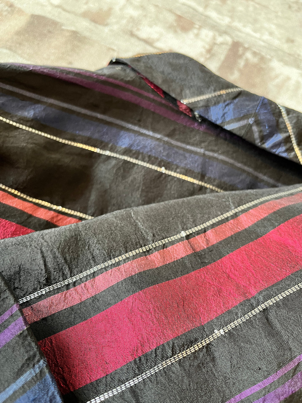 Veste - Chemise en Soie Sauvage Rayée | Talbots Vintage / matière
