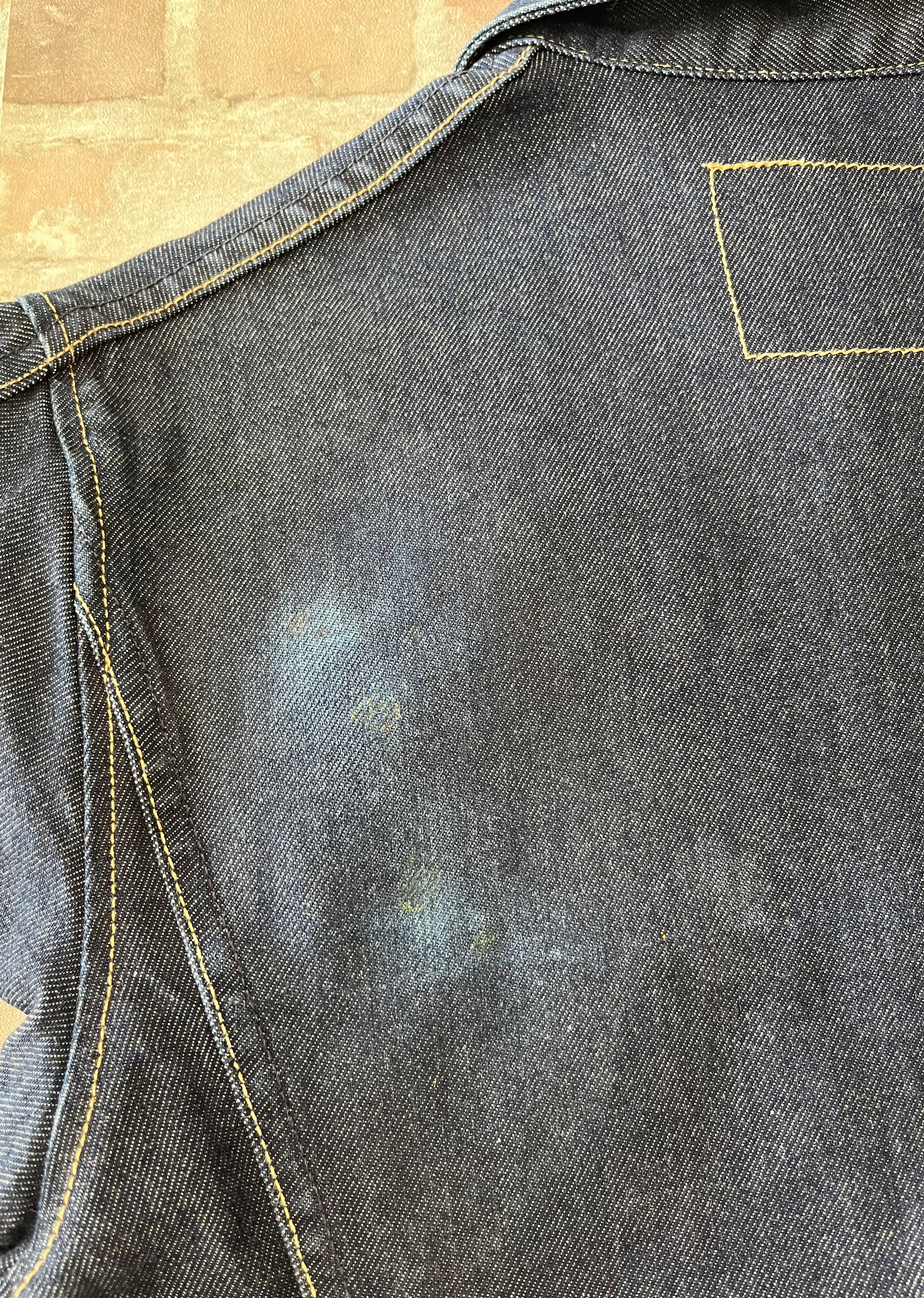 Veste en Jean Brut | Levi's Engineered Jeans - Coupe Courte Ajustée | Vintage 00s / tache dos