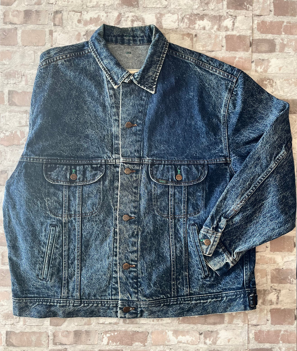 Veste en Jean Lee Rider Vintage | Édition "Easy Rider" | 80s-90s / face à plat