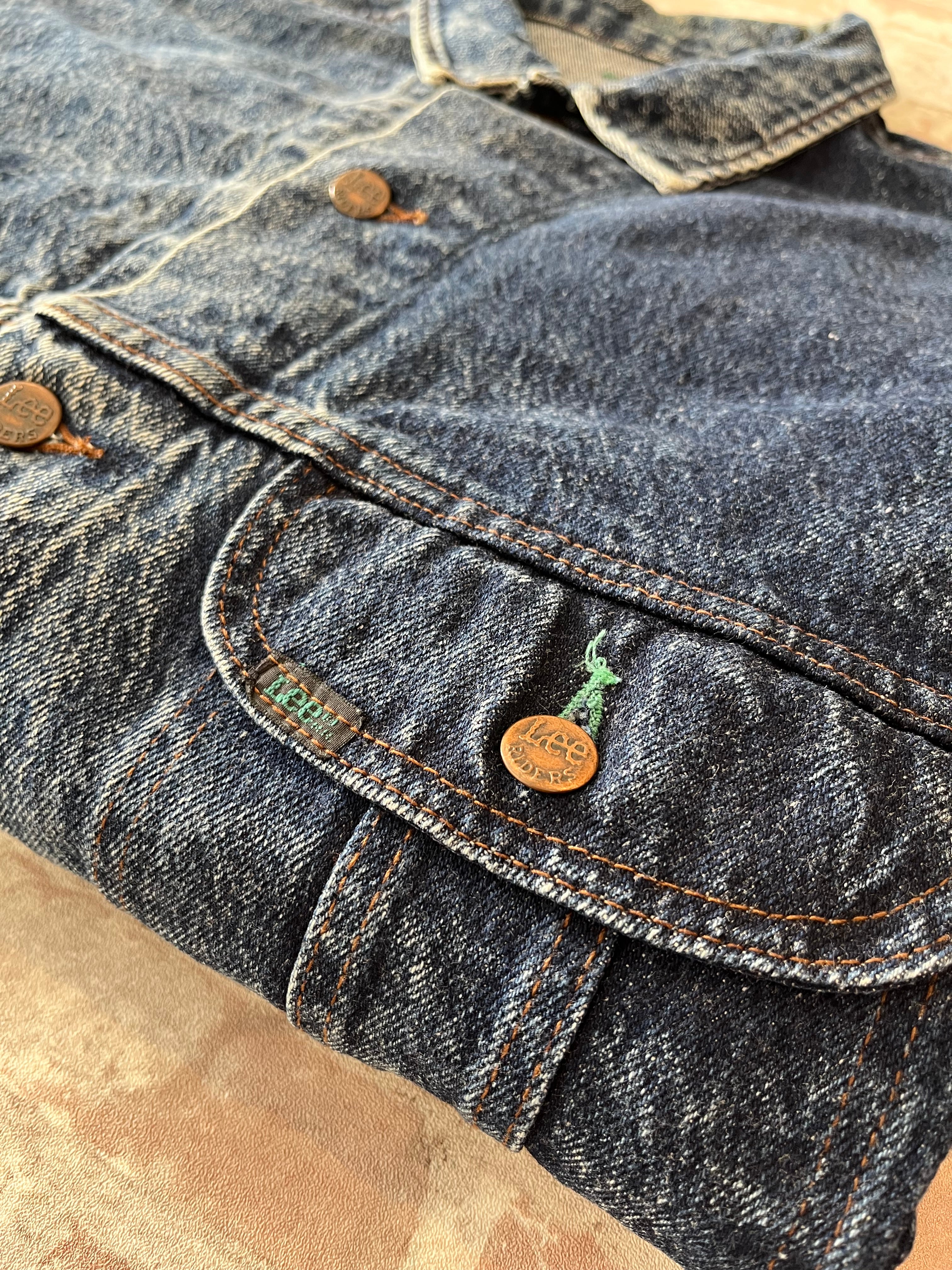 Veste en Jean Lee Rider Vintage | Édition "Easy Rider" | 80s-90s / détails bouton - poche