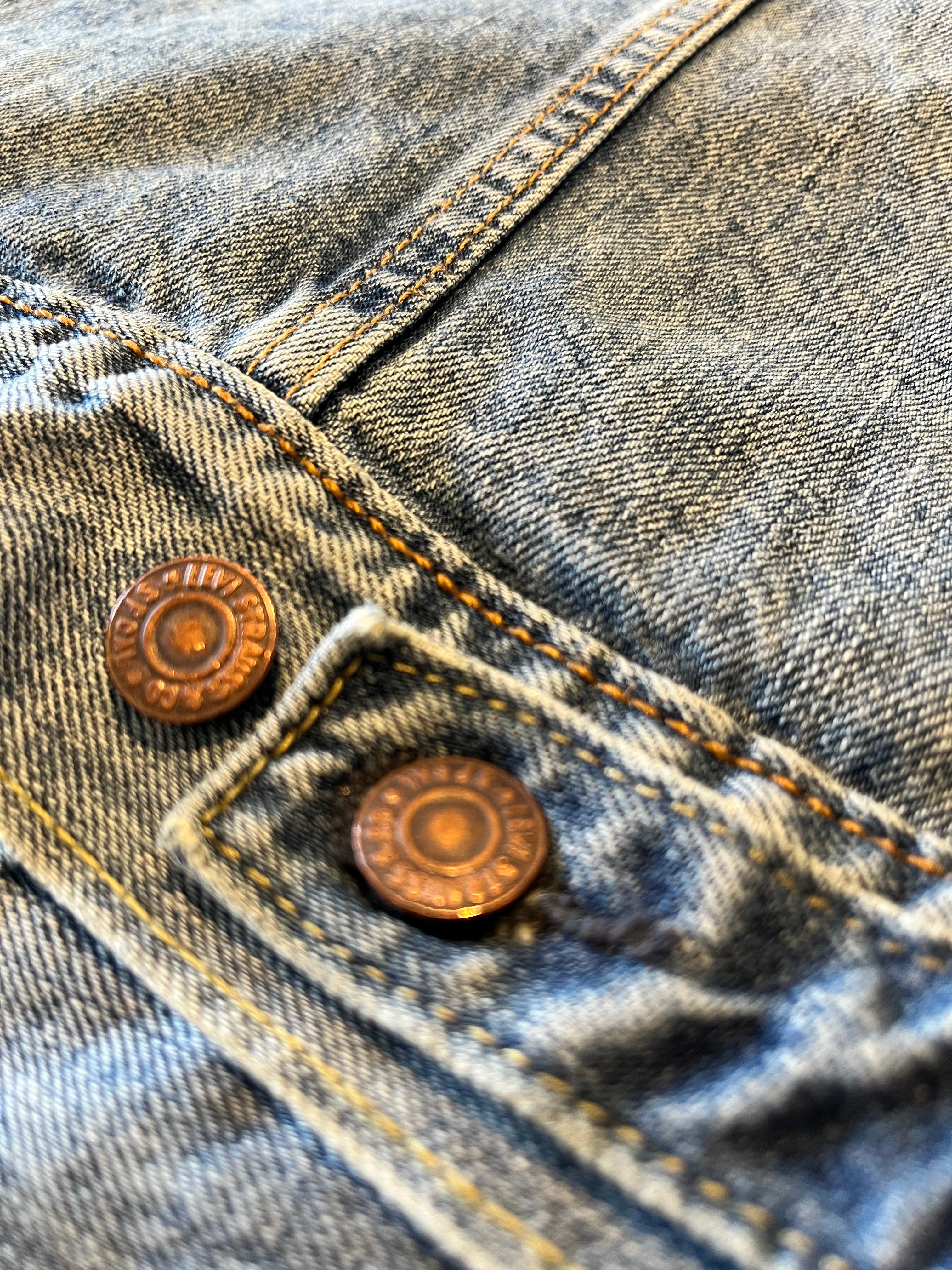Veste en Jean Levi's | Trucker Jacket | Vintage Moderne | Mexique / boutons taille
