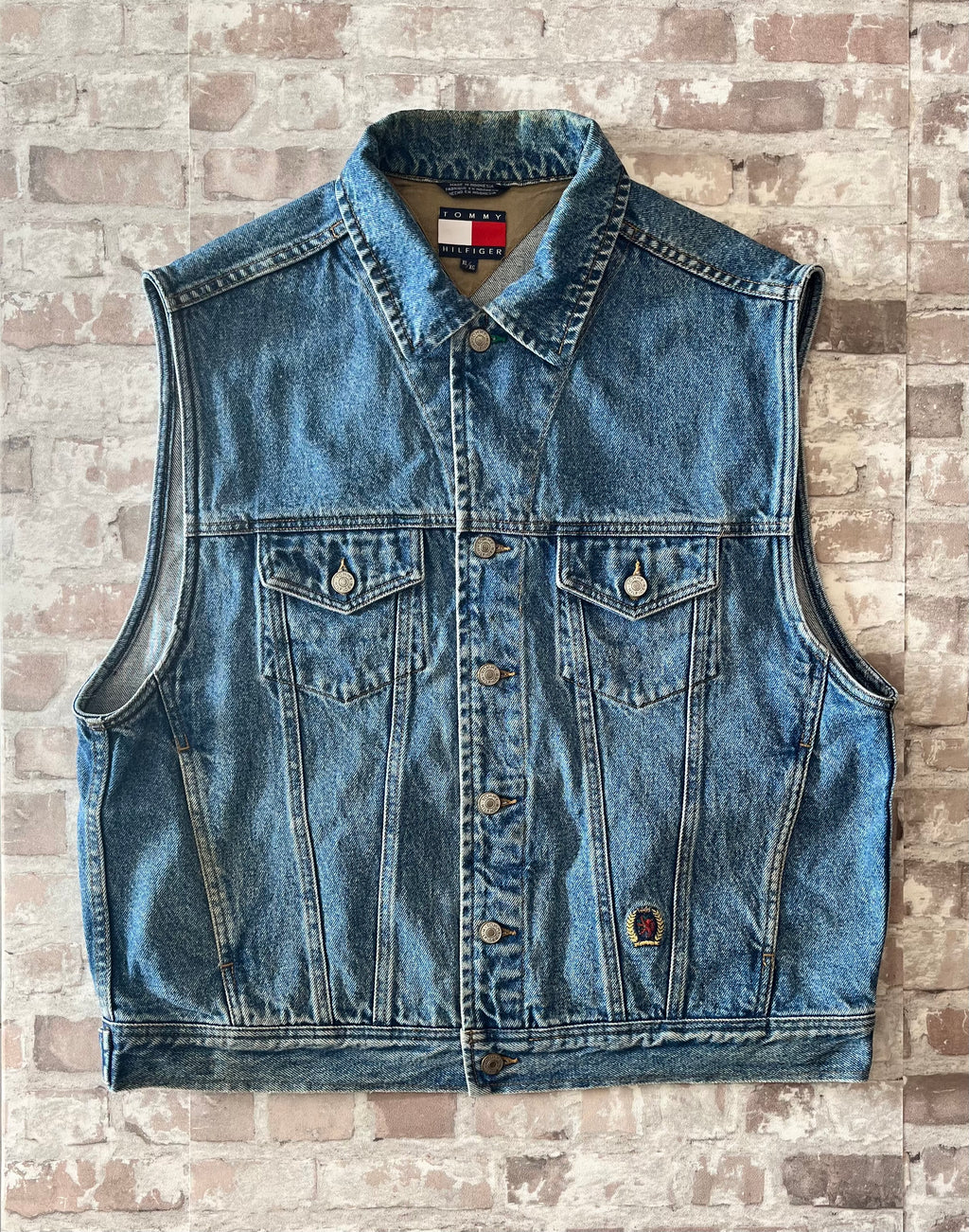 Veste en Jean Tommy Hilfiger Vintage | Sans manches | 90s / face