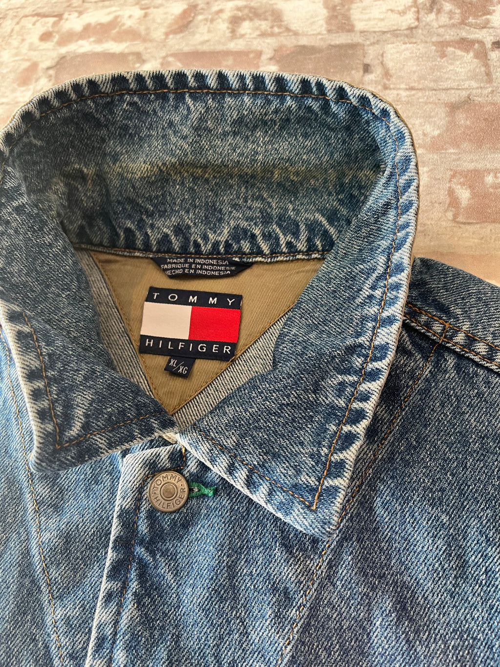 Veste en Jean Tommy Hilfiger Vintage | Sans manches | 90s / col