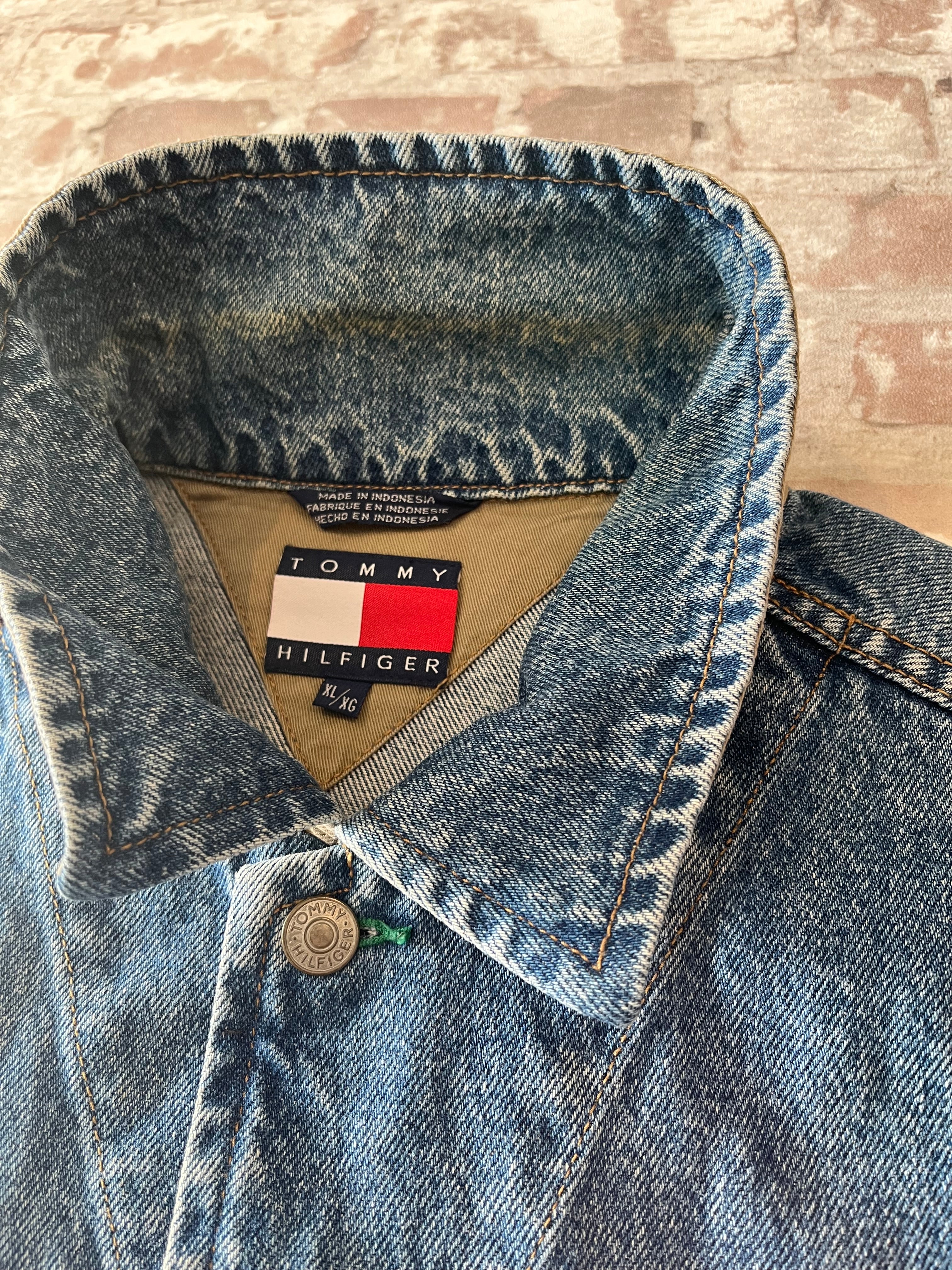 Veste en Jean Tommy Hilfiger Vintage | Sans manches | 90s / col