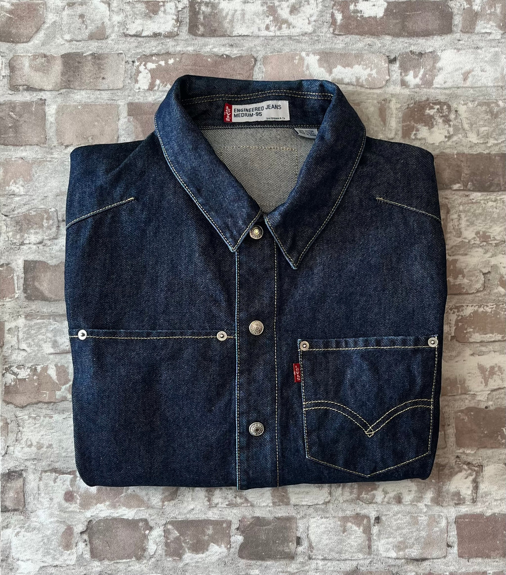 Veste en Jean Brut | Levi's Engineered Jeans - Coupe Courte Ajustée | Vintage 00s