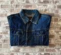 Veste en Jean Lee Vintage Customisée | Aigle Majestueux Peint Au Dos | 90s-00s