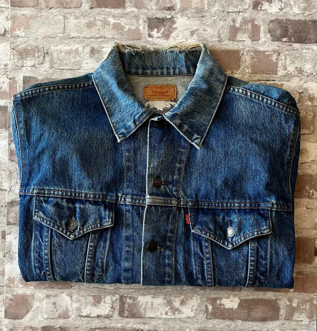 Veste en Jean Levi's 70505 Vintage | 80s | Trucker Jacket sans Poches | Rare | USA