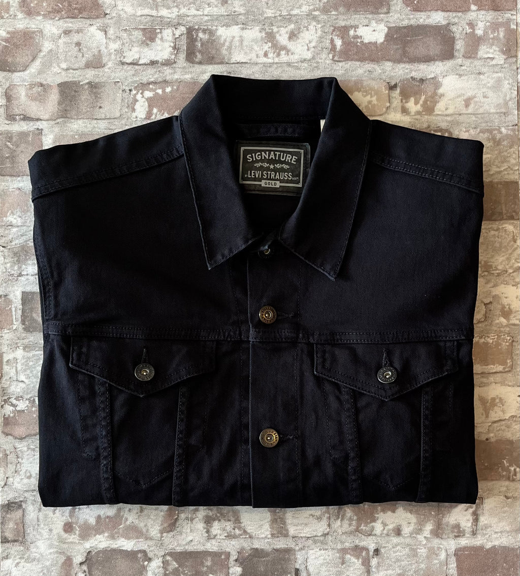 Veste en Jean Noire | Signature by Levi Strauss & Co | Vintage Moderne