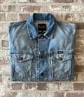 Veste en Jean Wrangler Vintage Customisée | Délavage Ombré Unique | 90s-00s