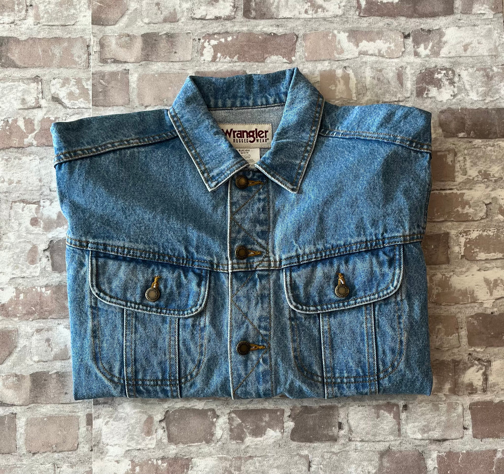 Veste en Jean Wrangler Rugged Wear Vintage | Coupe Trucker | 90s-00s